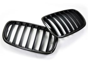 2007-2013 BMW X5 E70/X5M Replacement Carbon Fiber Front Grille - BM-0226