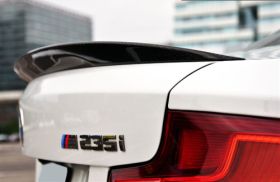 2014-2016 BMW 2-Series F22 Coupe Vacuumed Carbon Fiber Performante Trunk Spoiler
