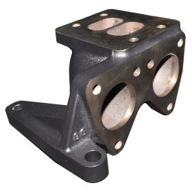 ATS Diesel Turbo Pedestal Shorty Duramax T-3 Flange Ceramic Coated Black - 2021214248
