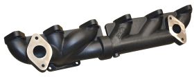 ATS Diesel 2007.5 And Up 6.7L Cummins 2-Piece Pulse Flow Exhaust Manifold Kit T-3 Turbo Flange EGR Compliant Ceramic Coated Black. - 2049202326