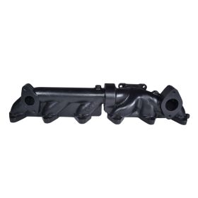 ATS Diesel 2003-07.5 5.9L Cummins 2-Piece Pulse Flow Exhaust Manifold Kit T-3 Turbo Flange Front And Rear Wastegated Ceramic Coated Black - 2049232272