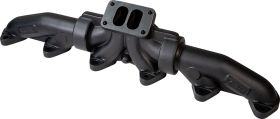 ATS Diesel 1998.5-02 5.9L Cummins 3-Piece Pulse Flow Exhaust Manifold Kit T-3 Turbo Flange Non Wastegated Ceramic Coated Black - 2049302218