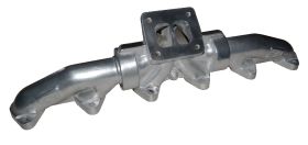 ATS Diesel 1998.5 And Up 5.9L Or 6.7L Cummins 3-Piece Pulse Flow Exhaust Manifold Kit T-4 Turbo Flange Center Wastegated Ceramic Coated Chrome - 2049462218