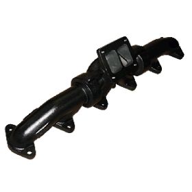 ATS Diesel Pulseflow Bigfoot T4 Exhaust Manifold 3-Piece 1998.5-2002 Dodge 5.9L 24V (Hotshot Coated) - 204C432218