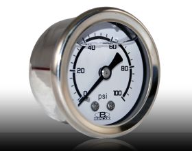 Universal 52mm Liquid-Filled Fuel Pressue Gauge Kit by BLOX