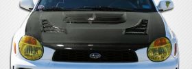 2002-2003 Subaru Impreza WRX STI Carbon Fiber C-1 Hood - 1 Piece - 103124
