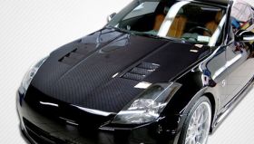 2003-2006 Nissan 350Z Carbon Fiber JGTC Hood - 1 Piece - 100494