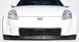 2003-2005 Nissan 350Z Carbon Fiber N-1 Front Lip Under Spoiler Air Dam - 1 Piece