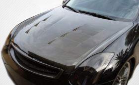 2003-2007 Infiniti G Coupe G35 Carbon Fiber TS-1 Hood - 1 Piece - 105884