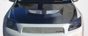 2005-2010 Scion tC Carbon Fiber Evo Hood - 1 Piece - 104183