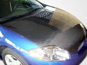 2006-2012 Mitsubishi Eclipse Carbon Fiber OEM Hood - 1 Piece - 103391