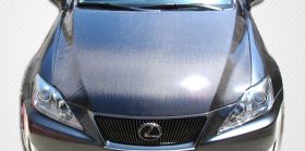 2006-2013 Lexus IS Series IS250 IS350 IS250C IS350C Carbon Fiber OEM Hood - 1 Pi