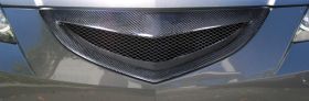 2004-2009 Mazda 3 4DR Carbon Fiber Open Mouth Grille - 1 Piece - 105030