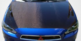 2008-2015 Mitsubishi Lancer / Lancer Evolution 10 Carbon Fiber OEM Hood - 1 Piec