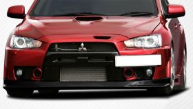 2008-2015 Mitsubishi Lancer Evolution 10 Carbon Fiber VR-S Front Lip Under Spoil