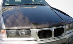 1992-1998 BMW 3 Series M3 E36 2DR Convertible Carbon Fiber OEM Hood - 1 Piece - 