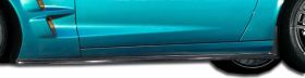 2005-2013 Chevy Corvette C6 Carbon Fiber ZR Edition Side Skirts Rocker Panels - 