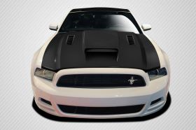 2013-2014 Ford Mustang / 2010-2014 Mustang GT500 Carbon Fiber CV-X Hood - 1 Piec