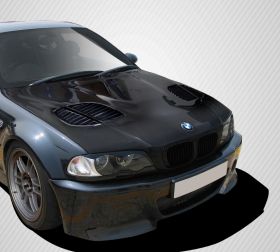 1999-2006 BMW 3 Series E46 2DR Carbon Fiber GTR Hood - 1 Piece - 108630