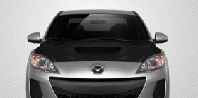 2010-2013 Mazda3 Carbon Fiber M-Speed Hood - 1 Piece - 108683