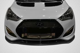 2012-2016 Hyundai Veloster Turbo Carbon Fiber GT Racing Front Splitter - 1 Piece