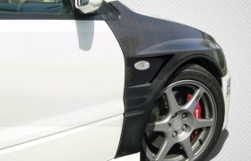2003-2006 Mitsubishi Lancer Evolution 8 9 Carbon Fiber Vented Fenders - 2 Piece 