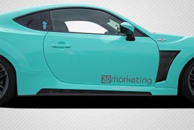 2013-2016 Scion FR-S Subaru BRZ Carbon Fiber 86-R Wide Body Side Skirts Rocker P
