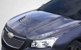 2011-2015 Chevy Cruze Carbon Fiber Stingray Z Hood- 1 Piece - 112408