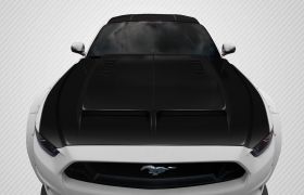 2015-2016 Ford Mustang Carbon Fiber GT500 Hood - 1 Piece - 112581
