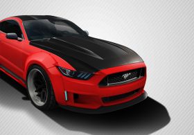 2015-2016 Ford Mustang Carbon Fiber Cowl Hood - 1 Piece - 112583