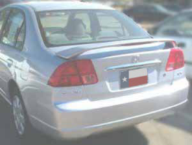 2001-2004 Honda Civic 4DR Factory 3-Post Spoiler Wing - ABS-521