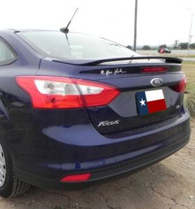 2012-2016 Ford Focus 4DR Factory Post Spoiler Wing - ABS-755