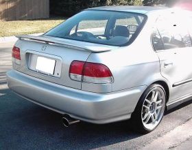 1996-2000 Honda Civic 4DR Factory 3-Post Spoiler Wing - FG-575