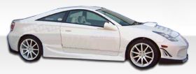 2000-2005 Toyota Celica Duraflex Bomber Side Skirts Rocker Panels - 2PC - 100173