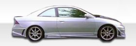 2001-2005 Honda Civic 2DR Duraflex Bomber Side Skirts Rocker Panels - 2PC - 1002