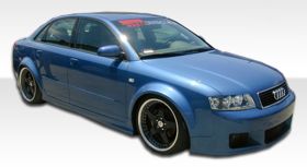 2002-2008 Audi A4 S4 4DR Wagon Duraflex R-1 Side Skirts Rocker Panels - 2PC - 10