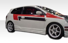 2002-2005 Honda Civic Si HB Duraflex JDM Buddy Side Skirts Rocker Panels - 2PC -