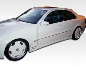 2003-2009 Mercedes E Class W211 Duraflex LR-S F-1 Side Skirts Rocker Panels - 2P