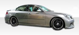 2003-2004 Infiniti G Sedan G35 Duraflex GT Competition Side Skirts Rocker Panels