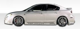 2004-2009 Mazda 3 Duraflex B-2 Side Skirts Rocker Panels - 2PC - 100564