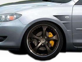 2004-2009 Mazda 3 4DR Duraflex GT Concept Fenders - 2PC - 106199