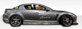 2004-2011 Mazda RX-8 Duraflex M-1 Speed Side Skirts Rocker Panels - 2PC - 100584
