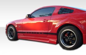 2005-2014 Ford Mustang Duraflex Racer Side Skirts Rocker Panels - 2PC - 100650