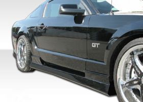 2005-2014 Ford Mustang Duraflex Stallion Side Skirts Rocker Panels - 2PC - 10429