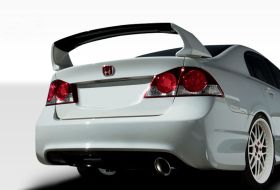 2006-2011 Honda Civic 4DR Duraflex JDM Type R Conversion Rear Bumper Cover - 2PC
