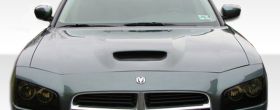 2006-2010 Dodge Charger Duraflex Ram Air Hood - 1PC - 104853