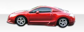 2006-2012 Mitsubishi Eclipse Duraflex Racer Side Skirts Rocker Panels - 2PC - 10