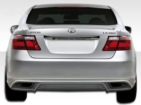 2007-2009 Lexus LS Series LS460 Duraflex W-1 Rear Lip Under Spoiler Air Dam - 1P