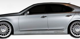 2007-2012 Lexus LS Series LS460 Duraflex W-1 Side Skirts Rocker Panels (short wh