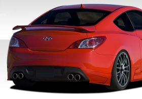 2010-2016 Hyundai Genesis 2DR Duraflex J-Spec Rear Add On Bumper Extensions - 2P